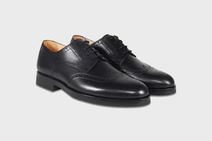 Leather brogue shoes for men