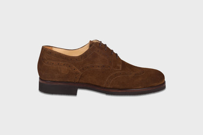 Suede brogue shoes for men