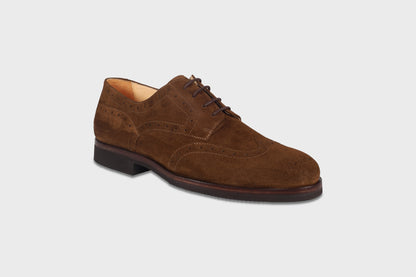 Suede brogue shoes for men