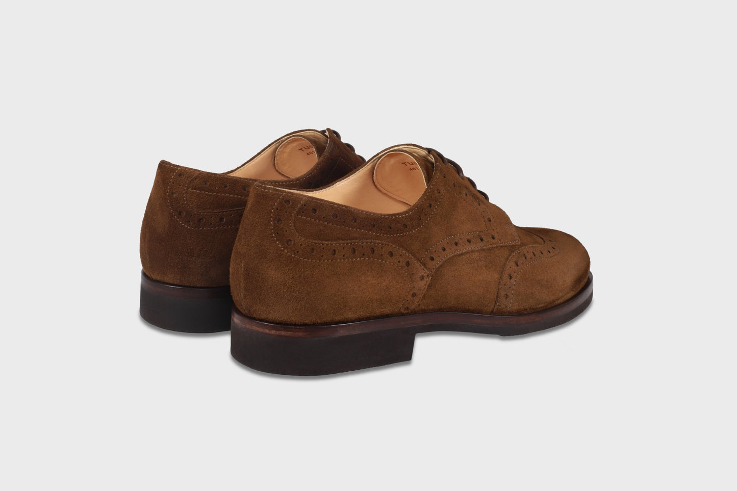 Suede brogue shoes for men