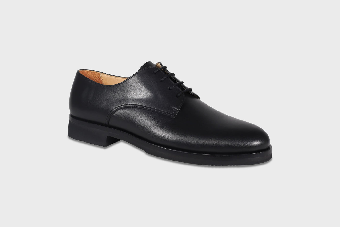 Leather derby shoes for men