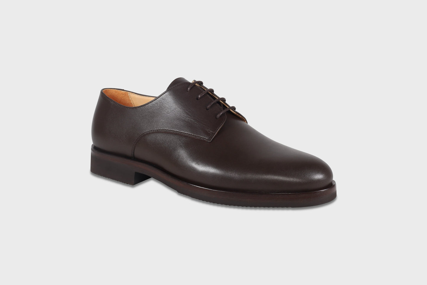 Leather derby shoes for men