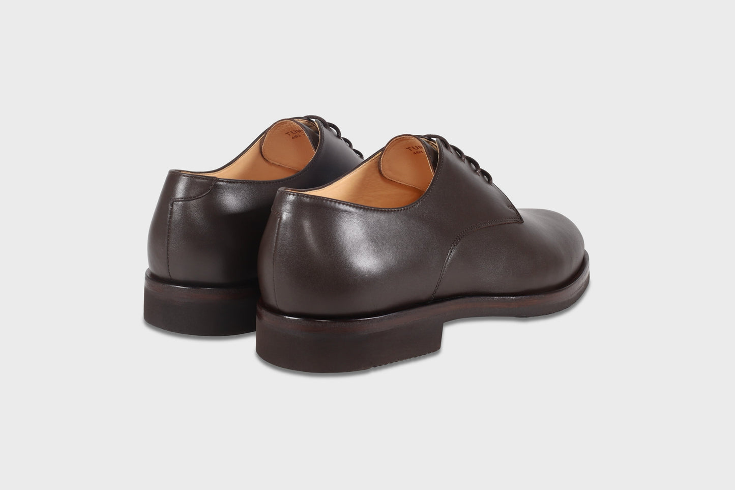 Leather derby shoes for men